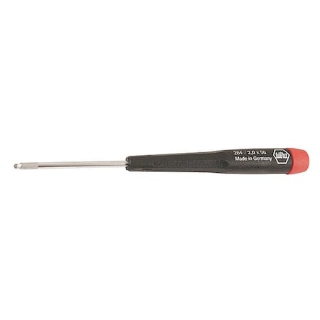 Metric Precision Finger Control Cap Precision Ball Hex Key Hex Key, 2 mm Tip Size MPN:26420