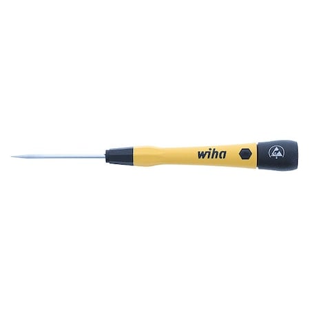ESD Precision Screw Driver, Slot, 2.5mm, Black, Round MPN:27276