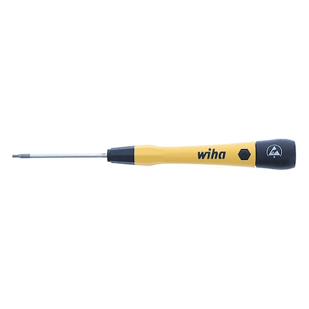 ESDPrecScrDrv, Hex, 1/16in, Black, Round MPN:27557