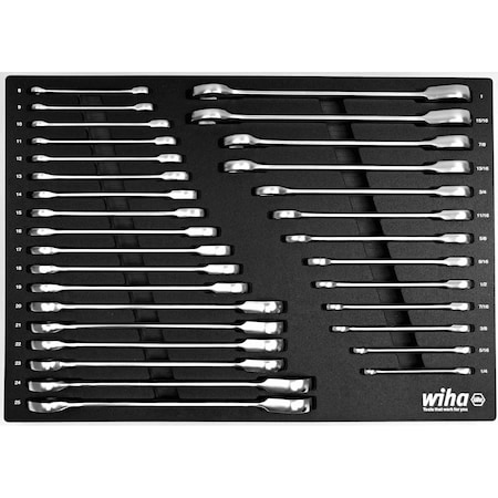 Ratcheting Wrench Tray 31-Piece Set -SAE MPN:30392