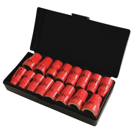SocketSet, 3/8in, Hand, SAE, Metric, 16 MPN:31491