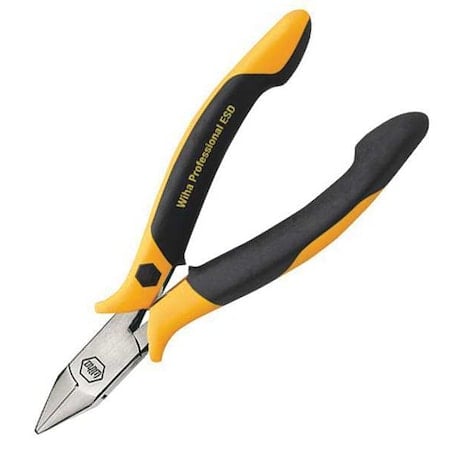 4 1/2 in Precision Diagonal Cutting Plier Flush Cut Pointed Nose Uninsulated MPN:32704