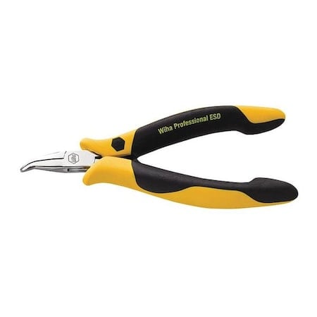 4 3/4 in Bent Needle Nose Plier ESD Safe Dissipative Handle MPN:32744