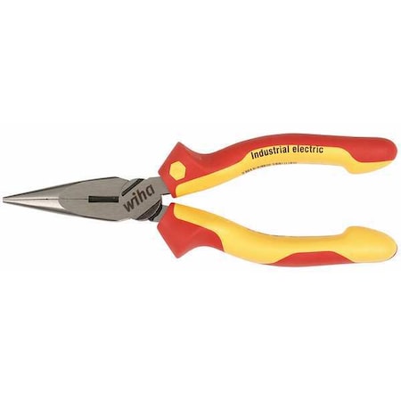 6 5/16 in Needle Nose Plier, Side Cutter Soft Ergo Cushion Grip Handle MPN:32926