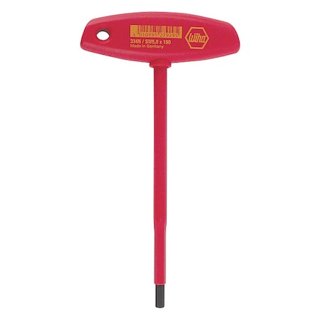Metric Plain Hex Key Hex Key, 10 mm Tip Size, 150 mm Long, 150 mm Short MPN:33449