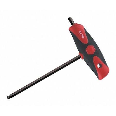 Metric Soft Grip Dual Drive T-Handle Ball Hex Key Hex Key, 6 mm Tip Size MPN:33452