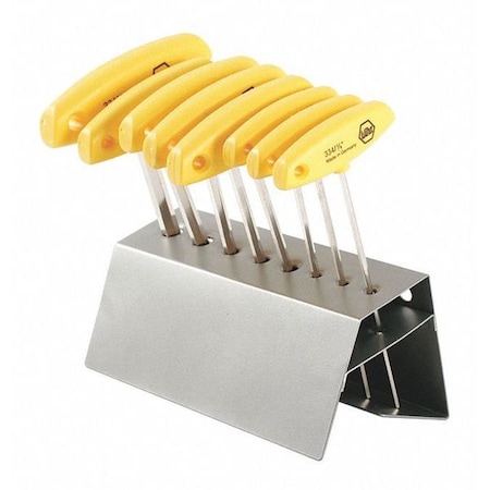 8 Piece SAE T-Shape Hex Key Set, 33484 MPN:33484