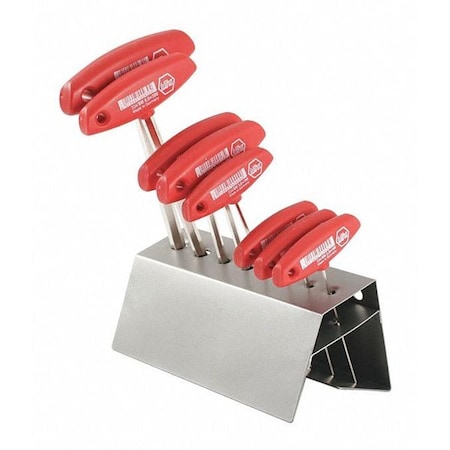 8 Piece Metric T-Shape Hex Key Set, 33488 MPN:33488
