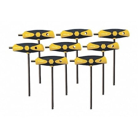 8 Piece T-Shape Hex Key Set, 33498 MPN:33498