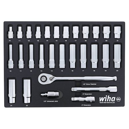 Pro Standard Deep Socket Tray, 1/2