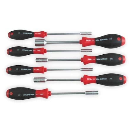 Nut Driver Set, Metric, Solid, 7 pcs. MPN:34194