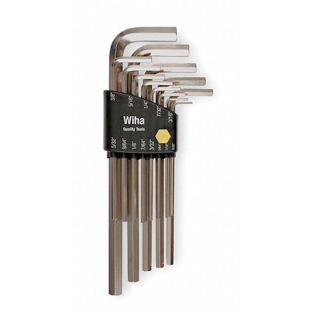 13 Piece SAE L-Shape Hex Key Set, 35295 MPN:35295