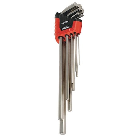 9 Piece Metric L-Shape Hex Key Set, 35297 MPN:35297