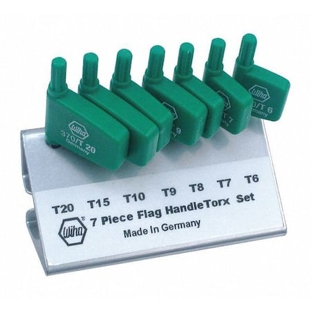 Torx Screwdriver Set With Flag H, 7 pcs MPN:37090