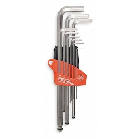 9 Piece Metric L-Shape Hex Key Set, 66990 MPN:66990