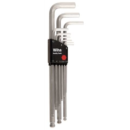 9 Piece Metric L-Shape Hex Key Set, 66994.G MPN:66994
