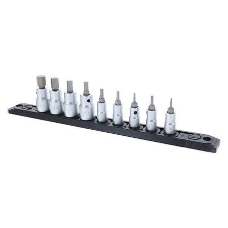 Hex Bit Socket, Metric, 9pcs MPN:71996