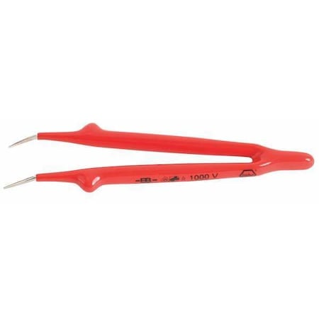 Insulated Tweezers, Angled Fine, 6 In MPN:75302