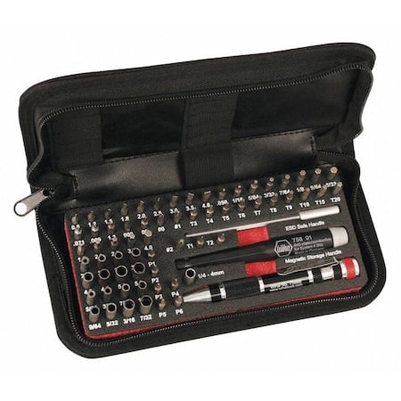 Bit Set, 68 pcs., 3/16