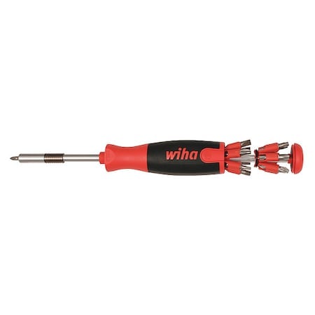 Phillips, Pozidriv®, Robertson Square Recess, Slotted, Torx® Bit 9 in, Drive Size: 1/4 in MPN:77791