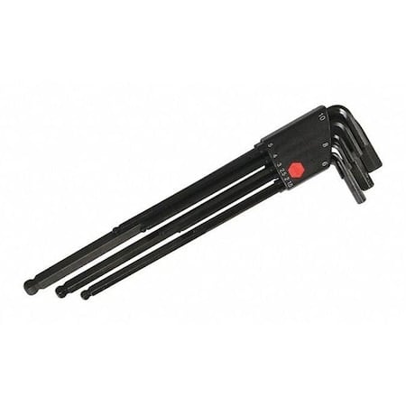 9-PC. Long Hex L-Key Setmetric Ball End MPN:36990