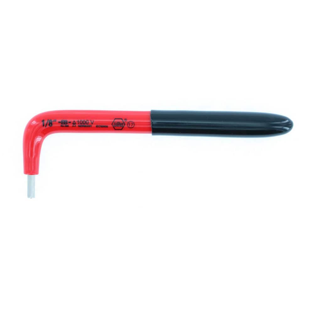 Hex Keys, End Type: Hex , Hex Size (Inch): 1/8 , Handle Type: L-Handle , Arm Style: Long , Arm Length: 4.1in  MPN:13663
