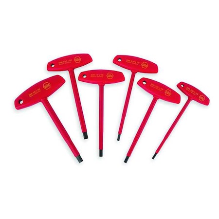 6PC T-Handle Hex Key Set MPN:33490