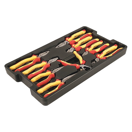 9 Pc Insulated Pliers/Cutters Tray Set MPN:32999