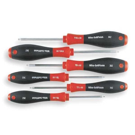 6-PC. Torx Screwdriver Set Softfinish MPN:36291