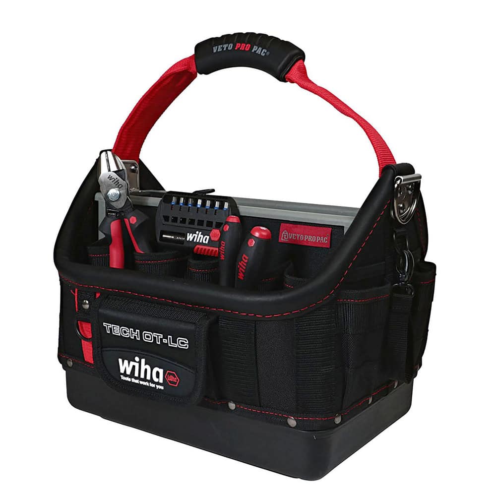 Tool Bags & Tool Totes, Holder Type: Carrier, Heavy-Duty, Magnetic Bit Holder , Closure Type: No Closure , Material: Canvas, Plastic , Overall Width: 16  MPN:91239