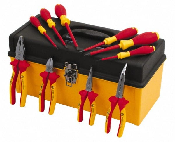 Combination Hand Tool Set: 10 Pc, Insulated Tool Set MPN:32892
