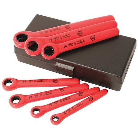 7 Pc Insulated Ratchet Wrench St - Metric MPN:21290