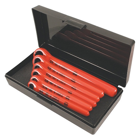 Insulated Inch Ratchet Wrench 6 Pc St - Sae MPN:21391