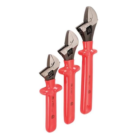 Insulated Adjustable 3 Piece Wrench Set 8