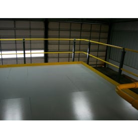 Wildeck® 2-Rail Hand Rail/Kick Plate Per Linear Foot 2-rail Hand Rail