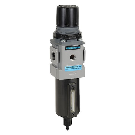 Filter-Regulator, Particles/Water Removal, Max. Incoming Pressure - Air Treatment: 250 psi MPN:B18-04-FL00B