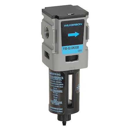 Compressed Air Filter, 5 micron Rating MPN:F08-02-SK00B