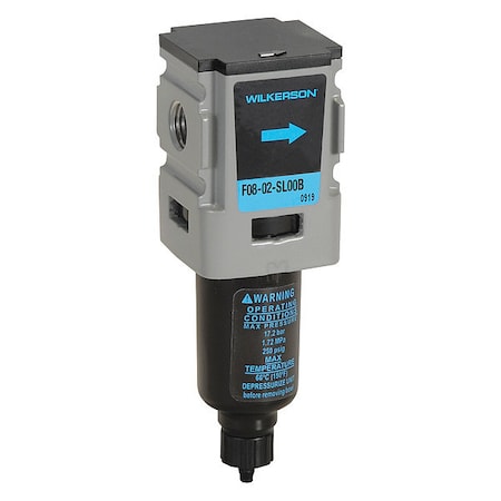 Compressed Air Filter, 5 micron Rating MPN:F08-02-SL00B
