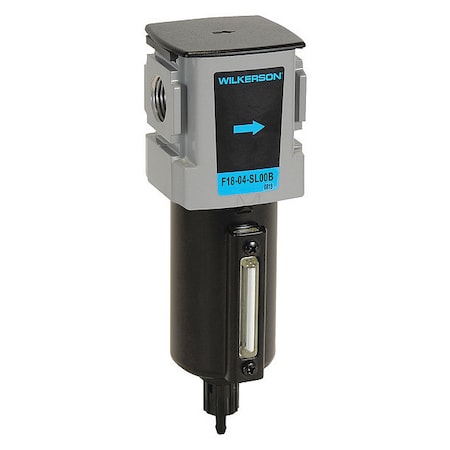 Compressed Air Filter, 5 micron Rating, Max. Flow - Air Treatment: 130 cfm MPN:F18-03-SL00B