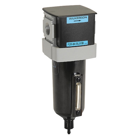 Compressed Air Filter, 5 micron Rating, Overall Width: 2.87 in MPN:F28-04-SL00B