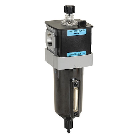 Air Line Lubricator, 150 cfm Max. Flow, Max. Pipe Run: 20 ft MPN:L28-06-KL00B