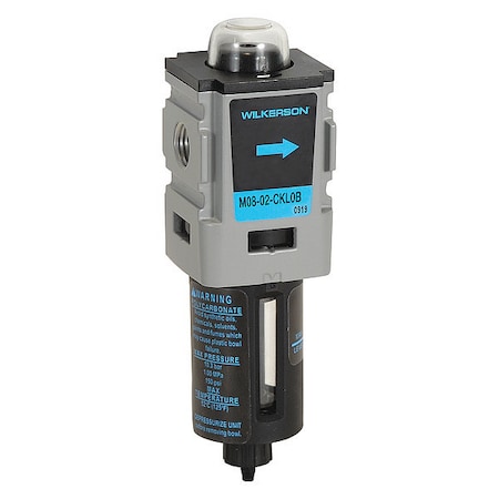 Compressed Air Filter, 0.5 micron Rating MPN:M08-02-BK00B