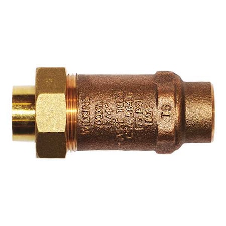 Dual Check Valve, Bronze, 1