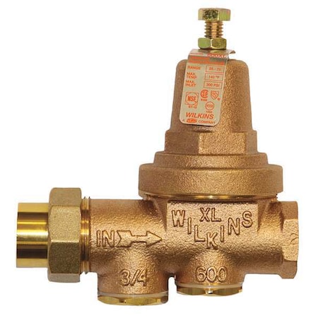 Water Pressure Reducing Valve, 3/4 In. MPN:34-600XL