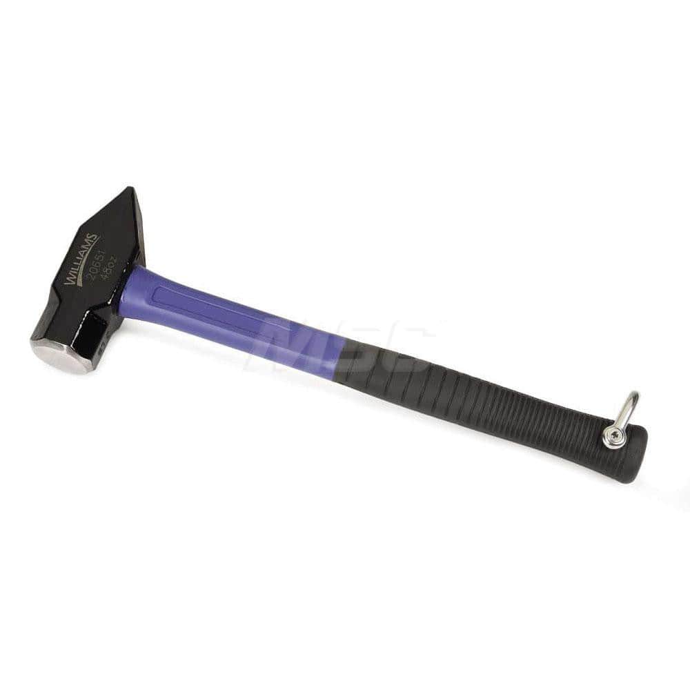 Ball Pein & Cross Pein Hammers, Hammer Type: Tethered Ball Pein , Head Weight (Lb): 5.00 , Handle Material: Fiberglass , Overall Length Range: 14