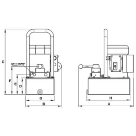 Williams Electric Pump, 0.5 HP, 1 gal., Style - Air Compressor: Simplex MPN:5E05H1GR