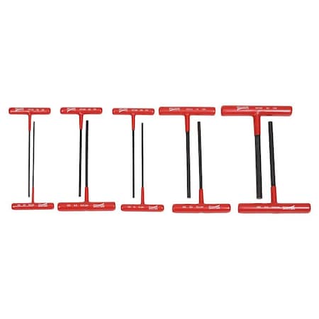 T-Handle Hex Driver, SAE, 10 pcs., Set MPN:JHWWSHKT-10
