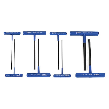 Williams T-Handle Hex Driver, Metric, 8 pcs., Set MPN:MWSHKT-8