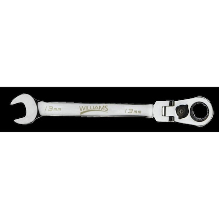 Williams Ratcheting Combo Wrench, Flex-Head, 19mm MPN:1219MRCF