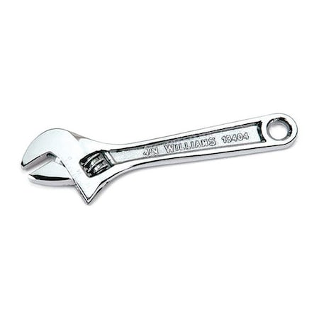 Williams Adjustable Wrench, Chrome, 12
